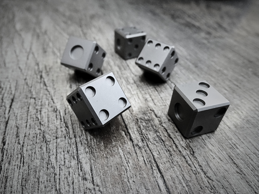 Set of 5 Stainless Steel Master Piece Dice